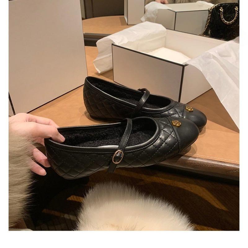 Anti-slip Shoes - New Style, Versatile, Gold Buckle, Inner Heightening, Women's Shoes