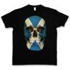 Classic Scotland Skull Flag T Shirt Biker Mc Banner Sizes S 5xl