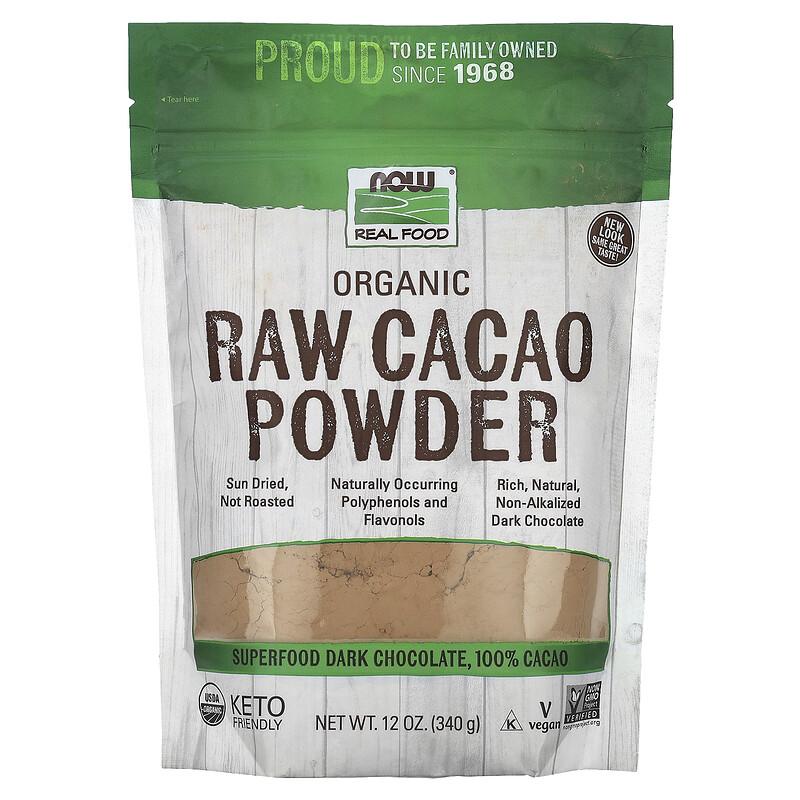 Real Food, Organic Raw Cacao Powder, 12 Oz (340 G)