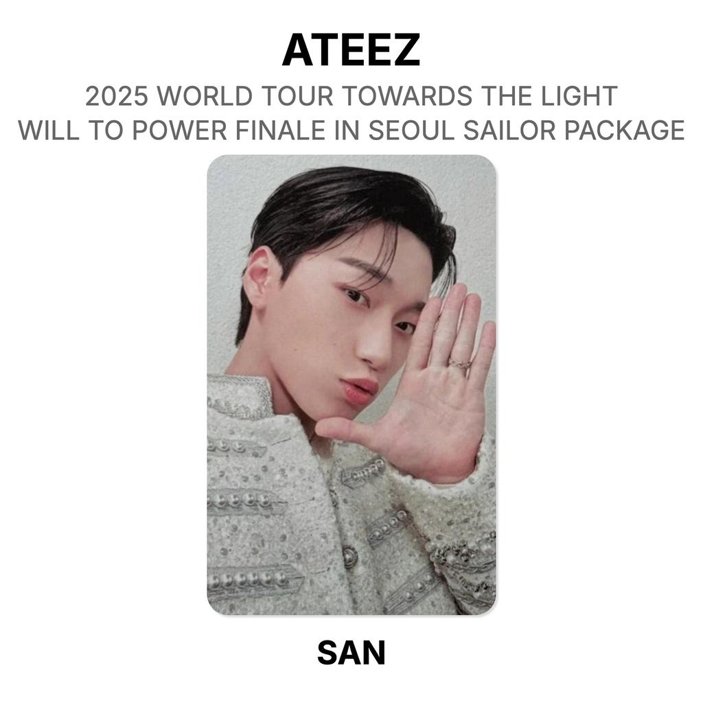 ATEEZ 2025 WERELDTOUR NAAR HET LICHT : WILL TO POWER FINALE IN SEOUL SAILOR PAKKET Officiële Fotokaart