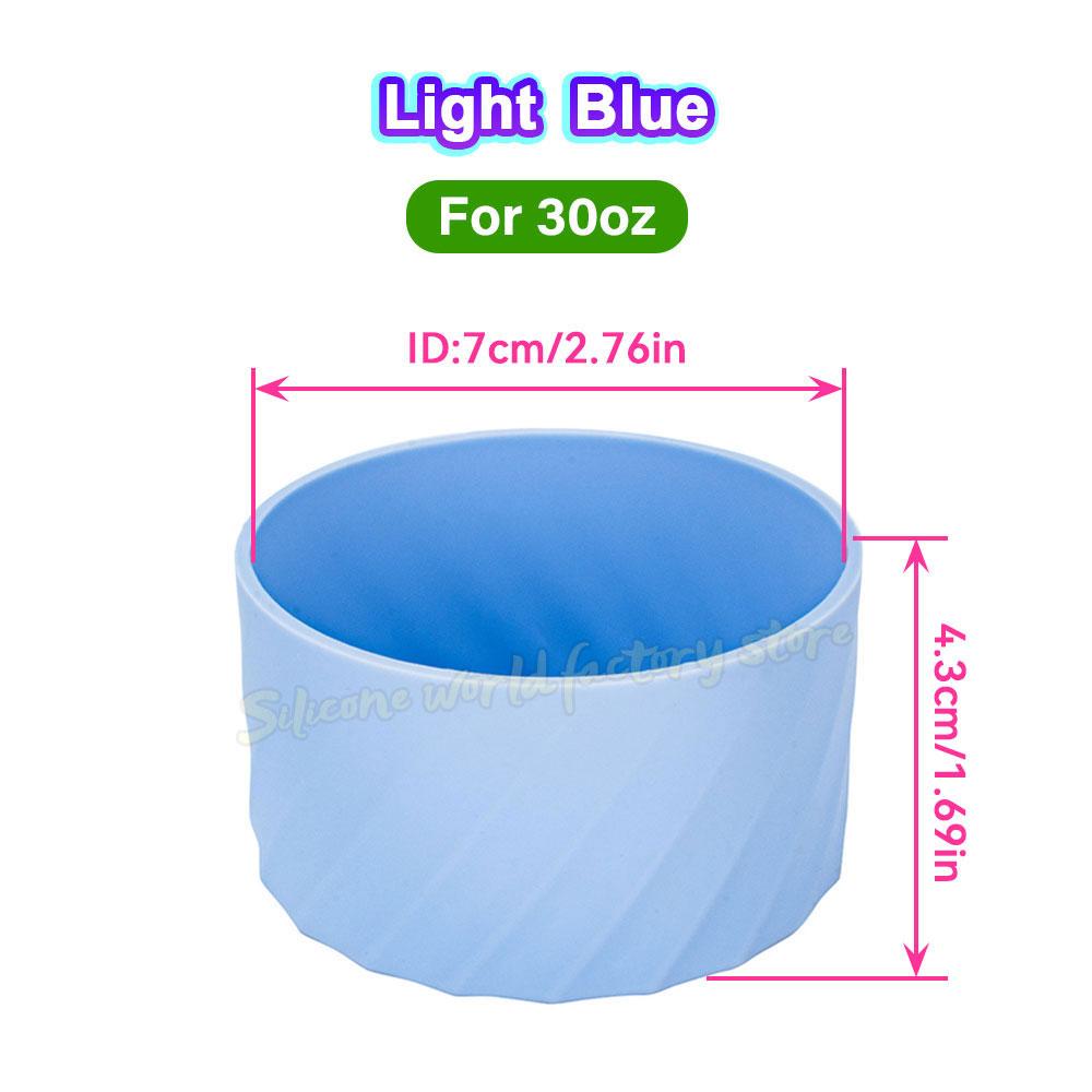 SW 40oz/30oz Silicone Cup Bottom Cover for Stanley Adventure Quencher Tumbler for IceFlow Flip Straw Water Bottle Sleeve 7.5/7CM Cup Holders 5