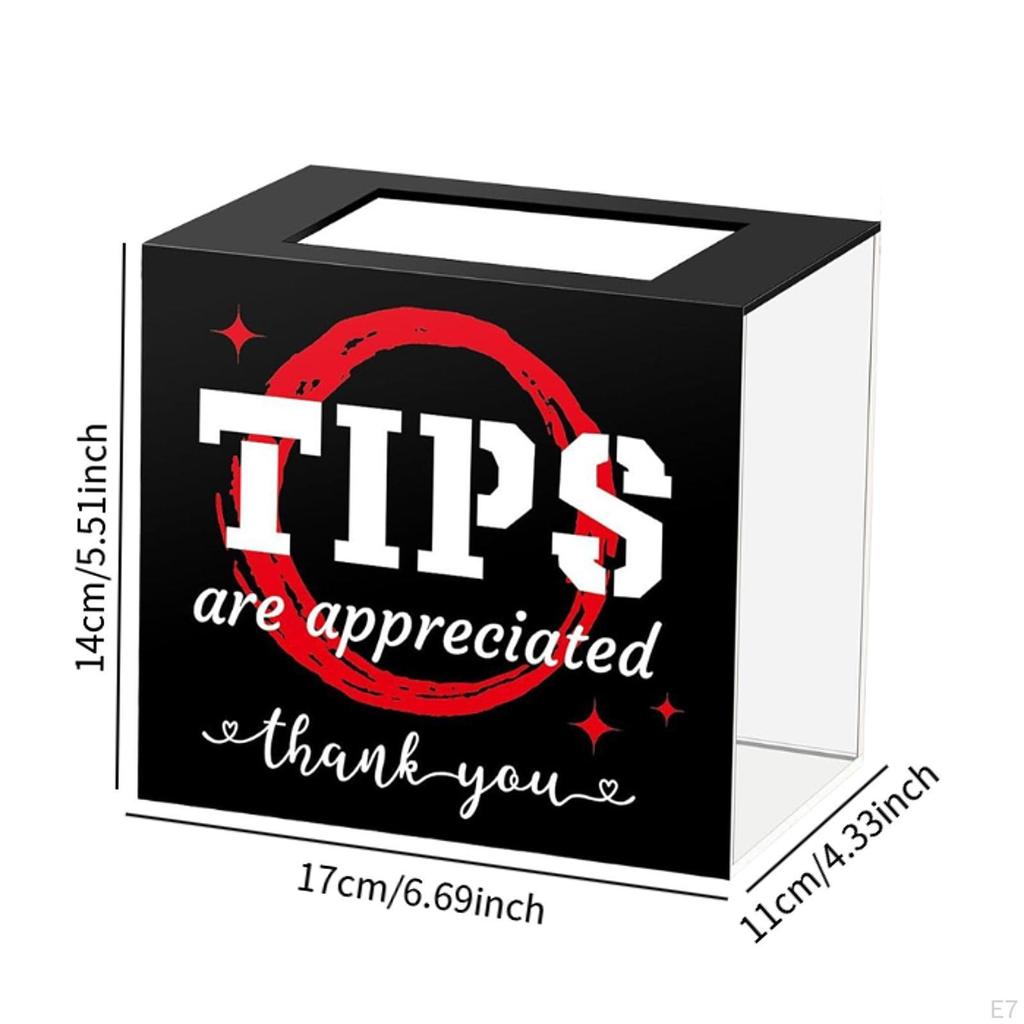 Tip Kutu Akrilik Bağış Toplama Çok Fonksiyonlu Barmen Yorum Oylama