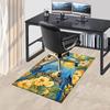 1 Stück Papageien Blumen Rutschfester Teppich für Büro & Wohnzimmer & Schlafzimmer & Esszimmer - Flach- Weich & Gemustert, Lebendige Farben-W300