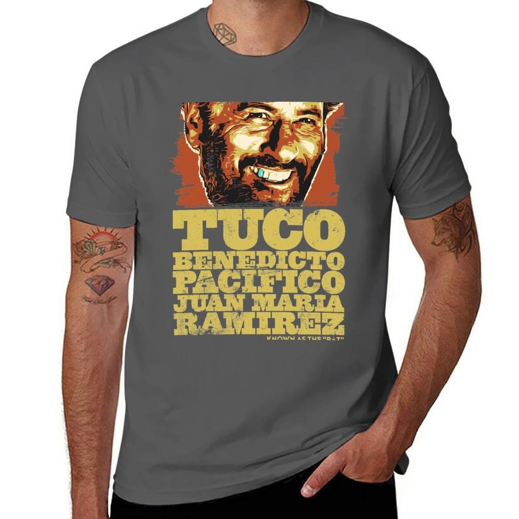 Tuco Benedicto Pacifico Juan Maria Ramirez The Good The Bad and The Ugly T-shirt sublima plusstorlekar smal passform t-shirts för män
