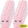 20 Stück Wimpernpflege Aufbewahrungsbeutel mit Kordelzug Wasserdichtes Eva-Kunststoff Reise-Packbeutel Tragbare Kosmetik-Make-up-Tasche