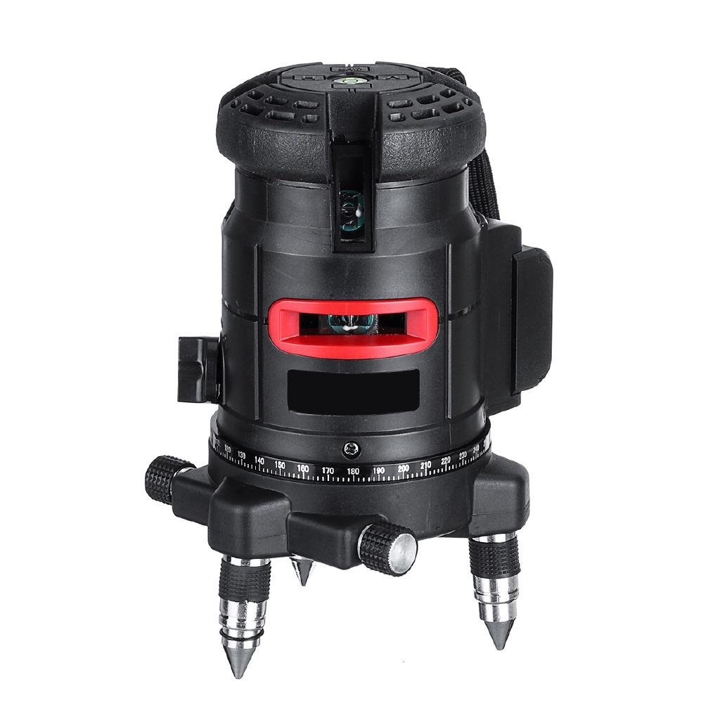 100- 240v  Strong Green Light 5 Line Laser Level 360° Rotary Laser Line