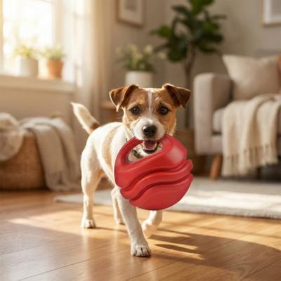 Kettlebell Köpek Çiğneme Oyuncağı Saplı İnteraktif Köpek Oyuncağı Top Köpekler İçin Diş Temizleme Oyuncağı At ve Getir Oyun Eğitim