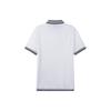 Emporio Armani SS23 Logo Embroidered Striped Trim Short Sleeve Polo Shirt Men tops White 3R1FC0-1JTKZ-0100