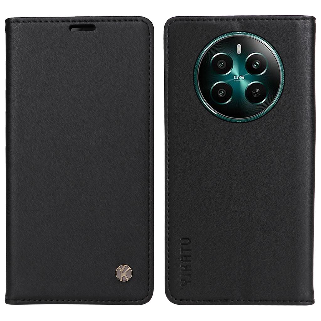YIKATU YK-001 For Realme Narzo 70 5G/Narzo 70 Pro 5G/P1 5G/12 4G/12+ 5G Case Stand Leather Phone Cover Strong Magnetic Closure