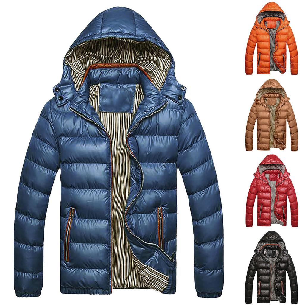 Men Casual Winter Warm Top Blouse Thickening Coat Outwear Top Blouse Jacket