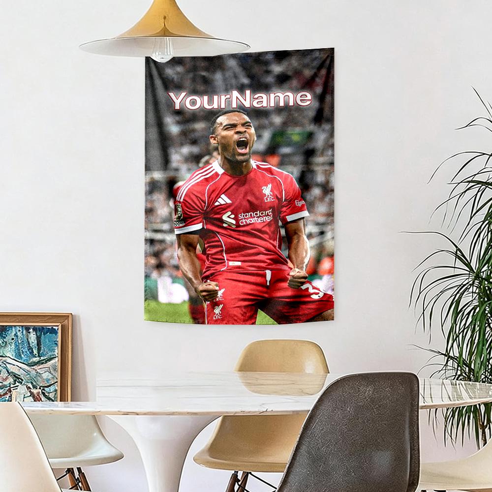 Liverpool Custom Your Name Wall Decor Tapestry Art For Pet Memorial Birthdaywedding Party Backdrop Family Gift
