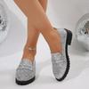 Fashion Fashion Women New Fashion Gold Silver Loafers Women Pointed Charm Sequin Casual Shoes Wedding Dress Homecoming Footwear Shoes