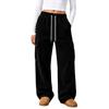 Women's Sporty Casual Wide Leg Pants, Loose Fit Street Comfortable Trousers