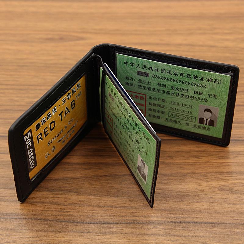 Kožená peněženka na řidičský průkaz a více karet se vzorem krokodýlí kůže