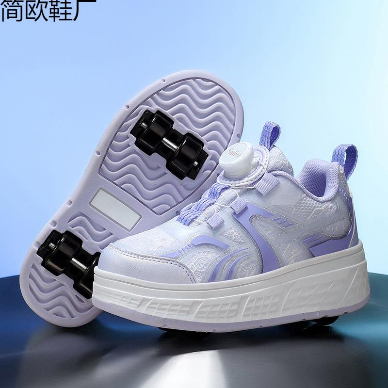 

Dabu s new comfortable and breathable mesh children s small four-wheel runaway shoes 3 38