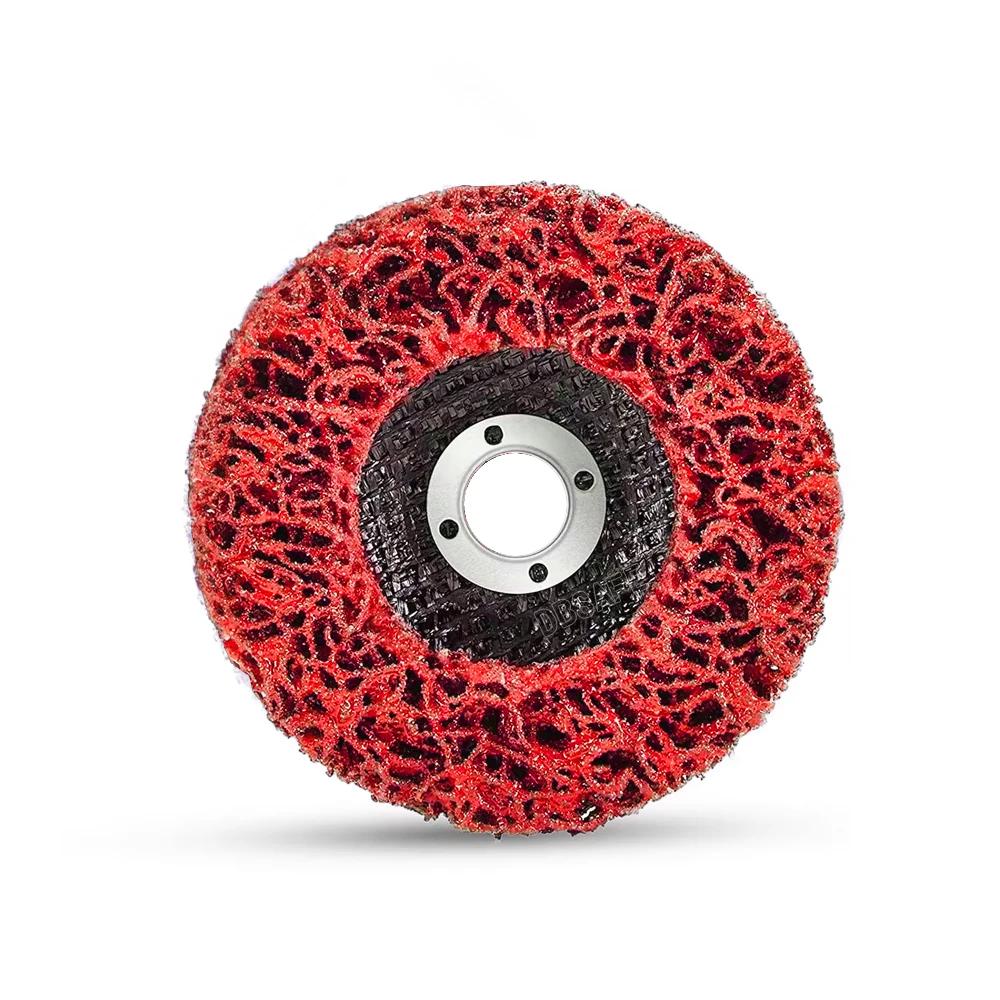 1PCS100/115/125mm Coral Disc Poly Strip Disc Diamond Grinding Wheel Flap Disc for Angle Grinder Paint Rust Removal Clean Abrasiv