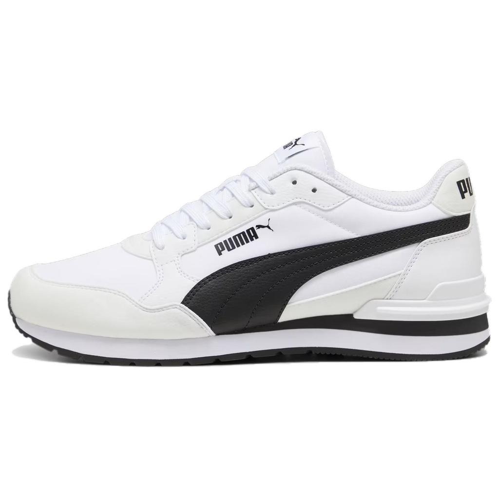 New PUMA St Runner Low Top Casual Shoes Unisex Black White 399069-02