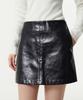 Musinsa Standard Woman Women'S Patent Synthetic Leather Mini Skirt [Black]