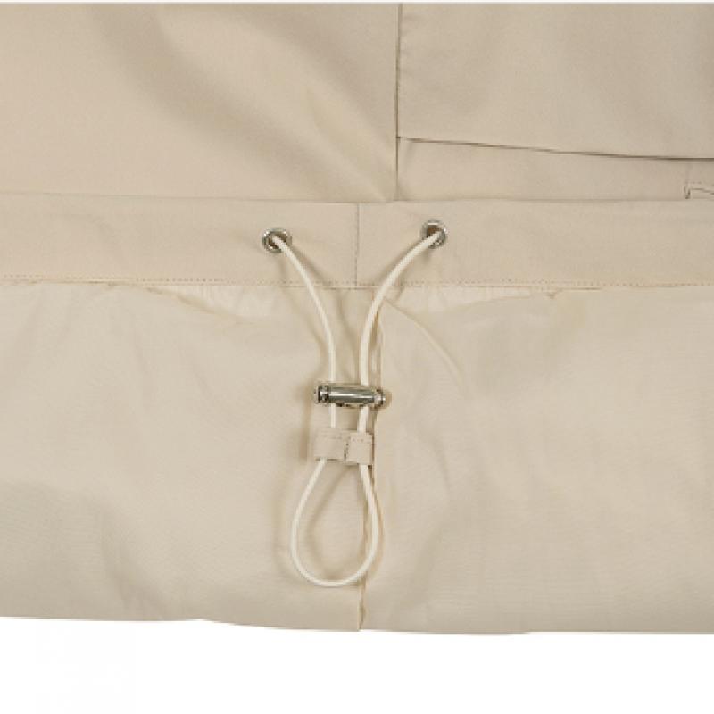 Goxo Windbreaker Hoodie Beige Smile Heart