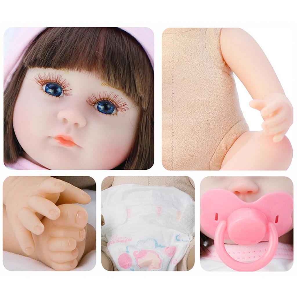42cm hračka celotělová silikonová vodotěsná hračka do vany Populární panenky Reborn pro batolata Bebe Doll Reborn Lifelike Soft Touch