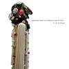 Bohemian Hooded Capelet Hat Comfortable Crochet Design Fringe Headwear with Floral Detailing Soft Winter Wear Gear