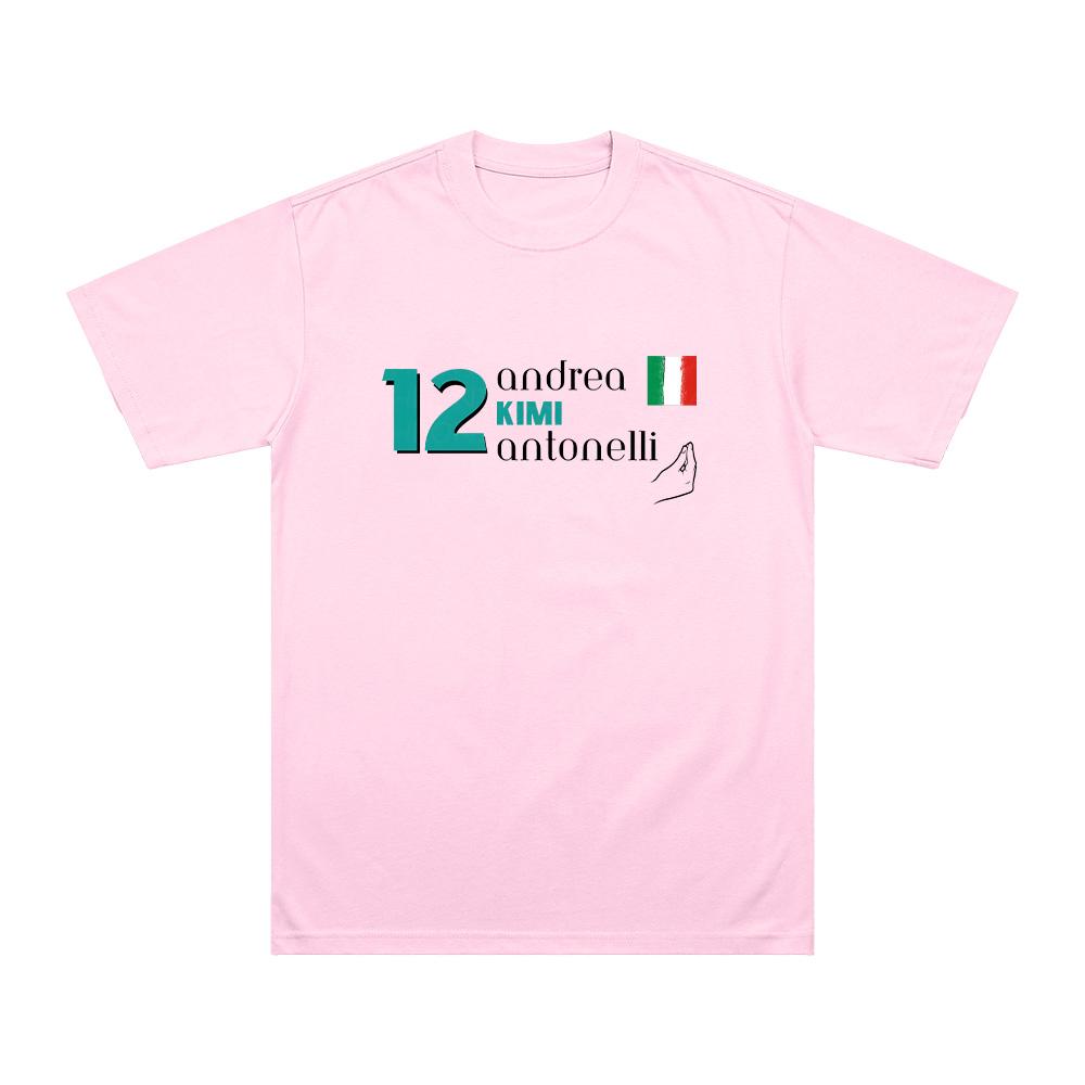 Andrea Kimi Antonelli T Shirts Italian Driver Rookie Unisex Tees Fan Merch Gift High Quality Cotton Clothes Fashion Versatile Tops Funny Anime T-shirt