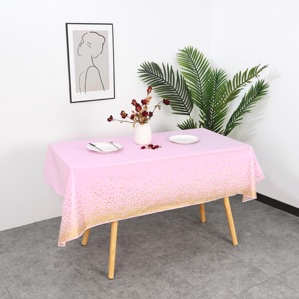 Polka Dot Disposable PEVA Plastic Party Tablecloth