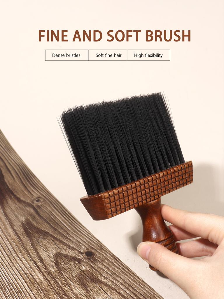 1pc neck dust collector, soft cleansing facial brush, suitable for hairdressers and household use, Special for real hair wigs