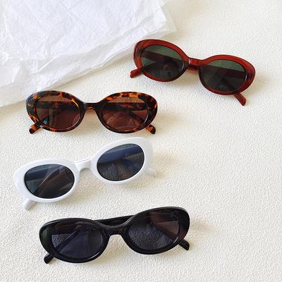 Fashion Cat Eye Sunglasses Women Oval Vintage Brand Designer Sun Glasses for Women Female Eyewear Anti-glare Shades UV400