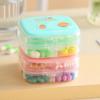 Practical Plastic 8 Grids Pill Box Mini Individual Compartments Pill Dispenser Moisture-proof Sealed Pills Case for Home