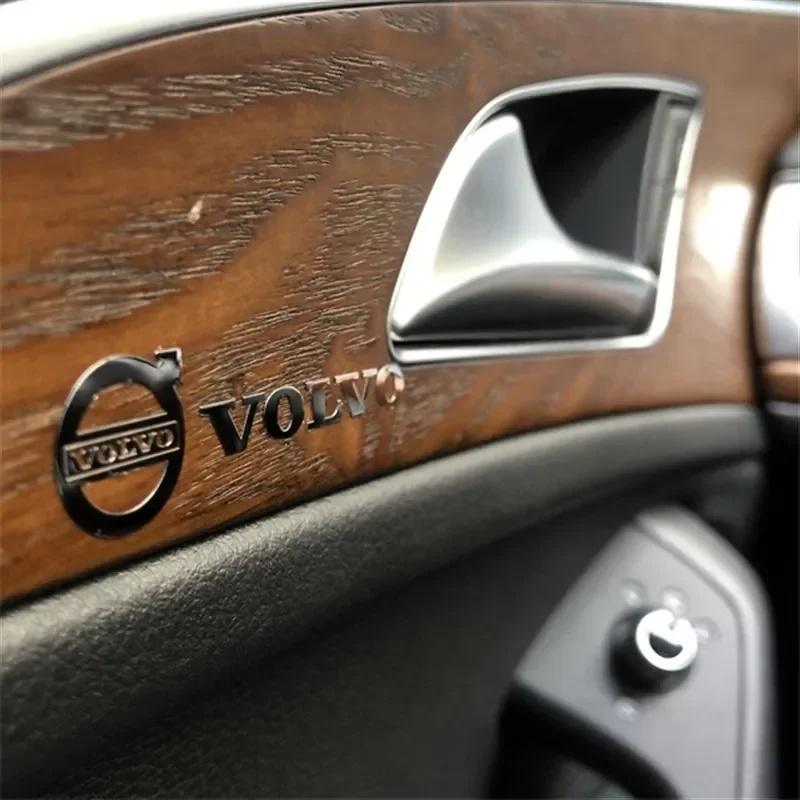 4/8 Stück Volvo Auto Metall Dekor Aufkleber Auto Innenraum Aufkleber für Volvo XC40 XC60 XC90 S60 S90 V50 V70 V60 Auto Innenraum Zubehör