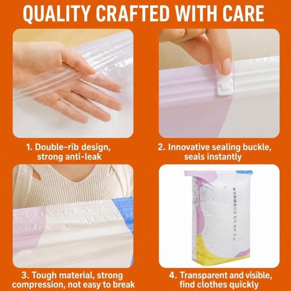 Large Capacity Vacuum Storage Bag Dust-proof Clothes Blankets Organizer Travel Accessories