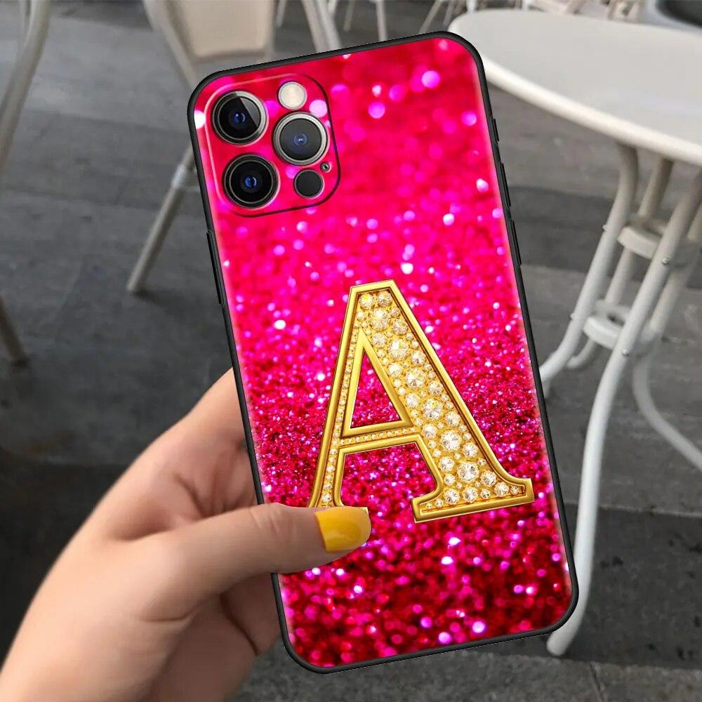 

Золотисто-розовый чехол для телефона с буквами для iPhone Samsung Galaxy Redmi Xiaomi Oppo OnePlus Note SA 7 8 9 10 11 12 13 14 20 21 22 23 53 54 Pro Max Ultra TPU Soft iPhone 6 or 6S