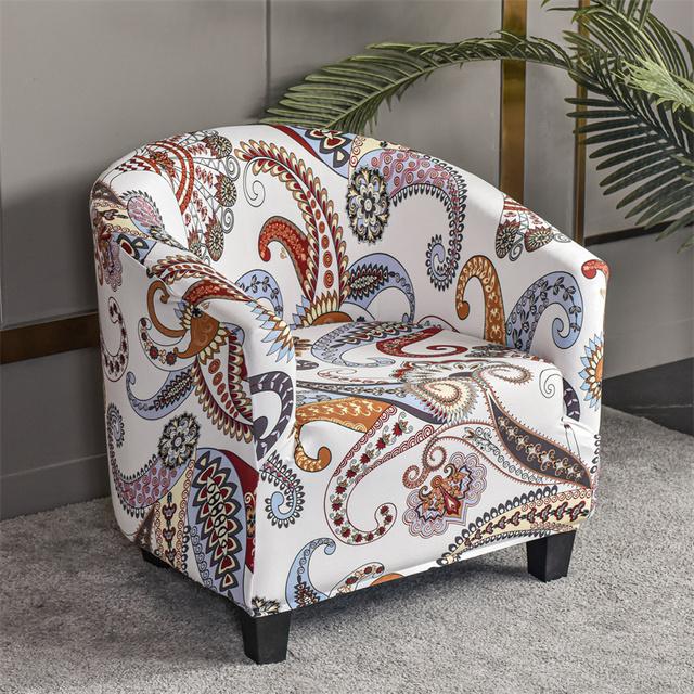 Geometric Sofa Cover Single Seat Couch Slipcovers For Living Room Stretch Spandex Washable Armchair Covers Furniture Protector