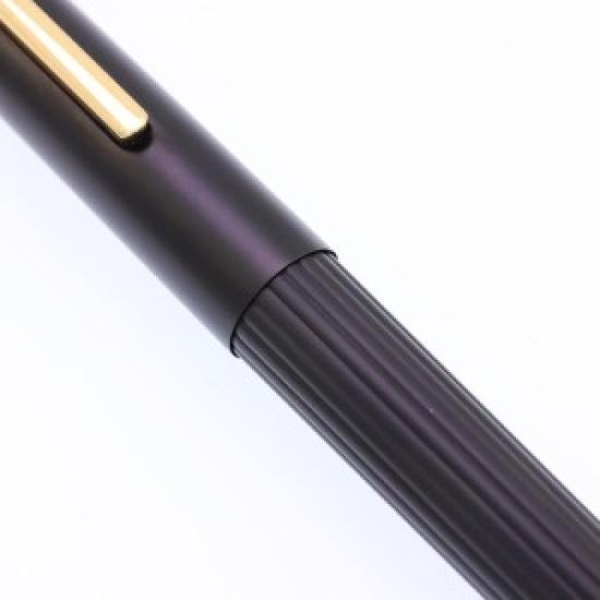 USED LAMY Imporium Black/Gold Fountain Pen, Fine Nib, Designed by Mario Bellini