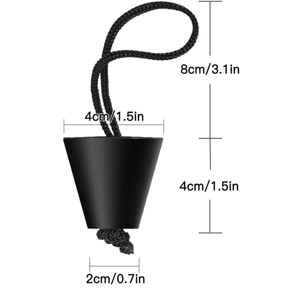 8 Pcs Kayak Scupper Plugs Kit, Silicone Universal Kayak Scupper Plug Drain Holes Stopper Bung With Lanyard, Kayak Accessories