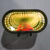 Garage Key Holder with 3D Infinity Mirror Lamp (car Not Included) Key Organizer With Led Light 8 Colors Lighting Key Hanger