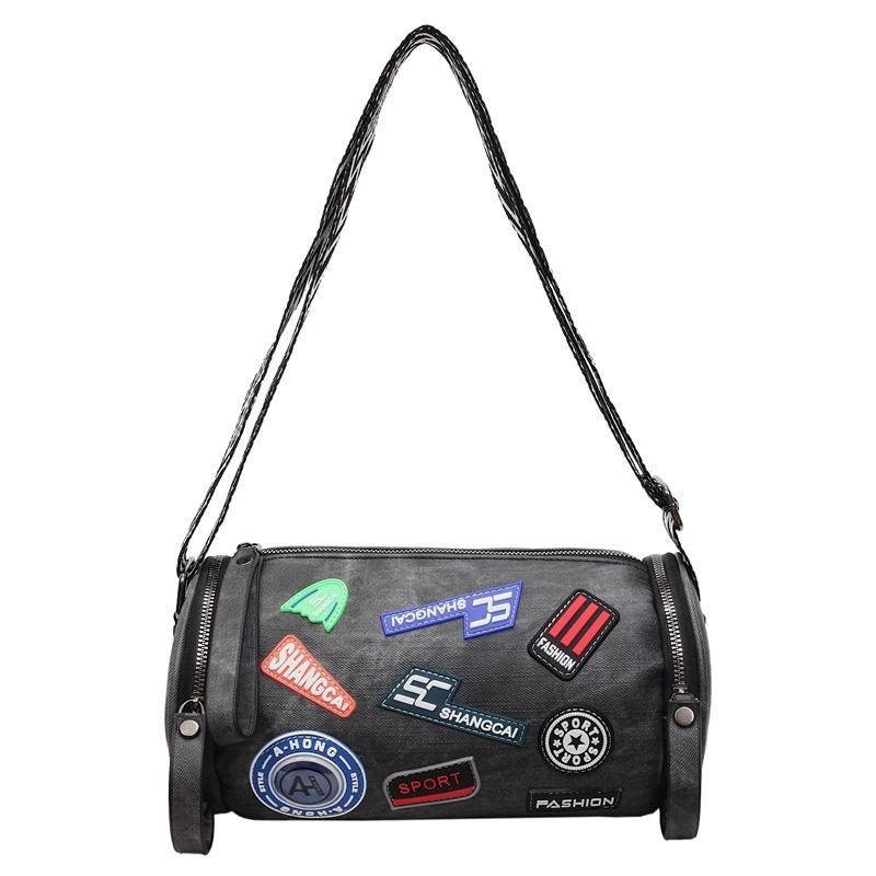 Shoulder Bag Women's Crossbody Bag Shopping Mobile Phone Bag Cylinder Bag