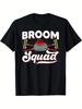 Unisexs Curling T Shirt Casual Short Sleeve Crew Neck Slight Stretch Fabric Perfect For Fathers Day And Winter Sports Enthusiasts