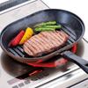 Wahei Freiz Frying Pan, Grill Pan, Easy Grilled Fish Pan, Marone Chef, 22 x 32 cm, IH Compatible, with Lid, Diamond Coat MM-9542