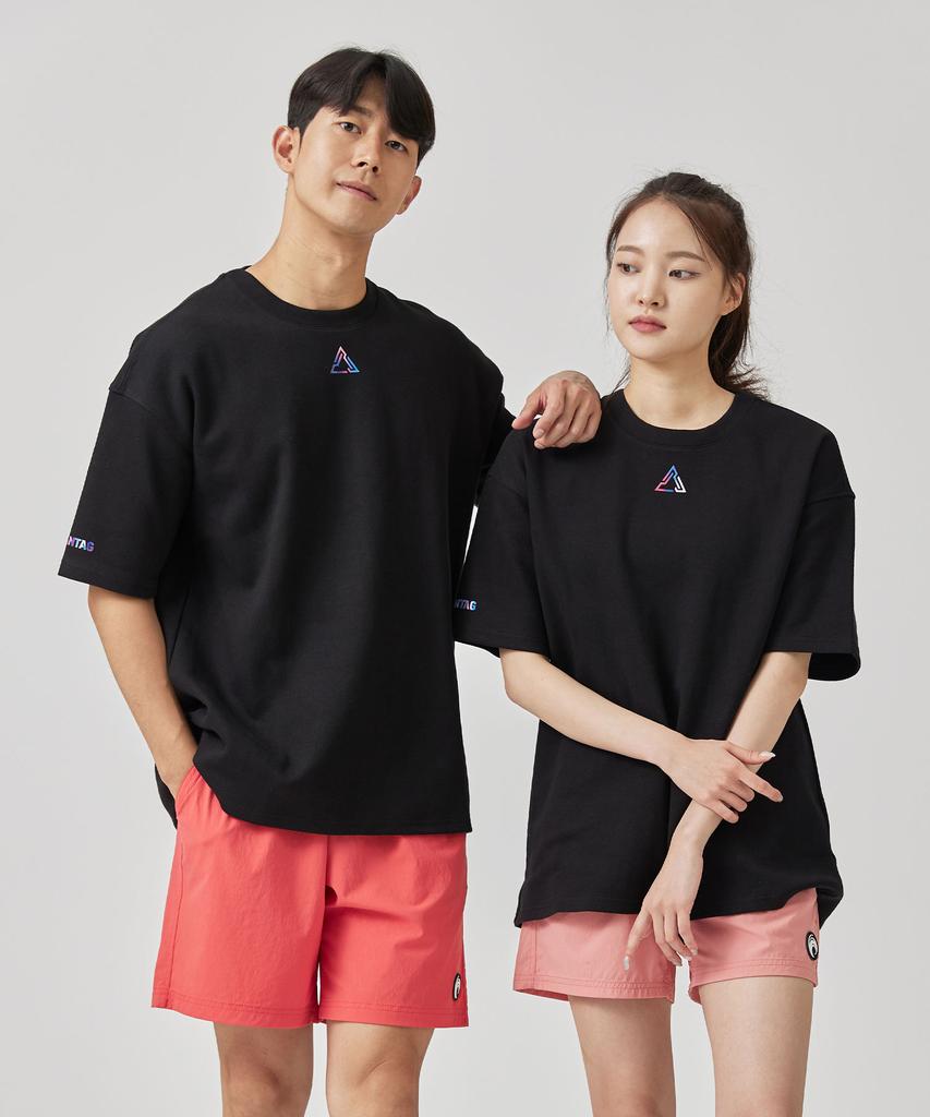 Osyeontegeu Double Cotton Short Sleeve Tee Black