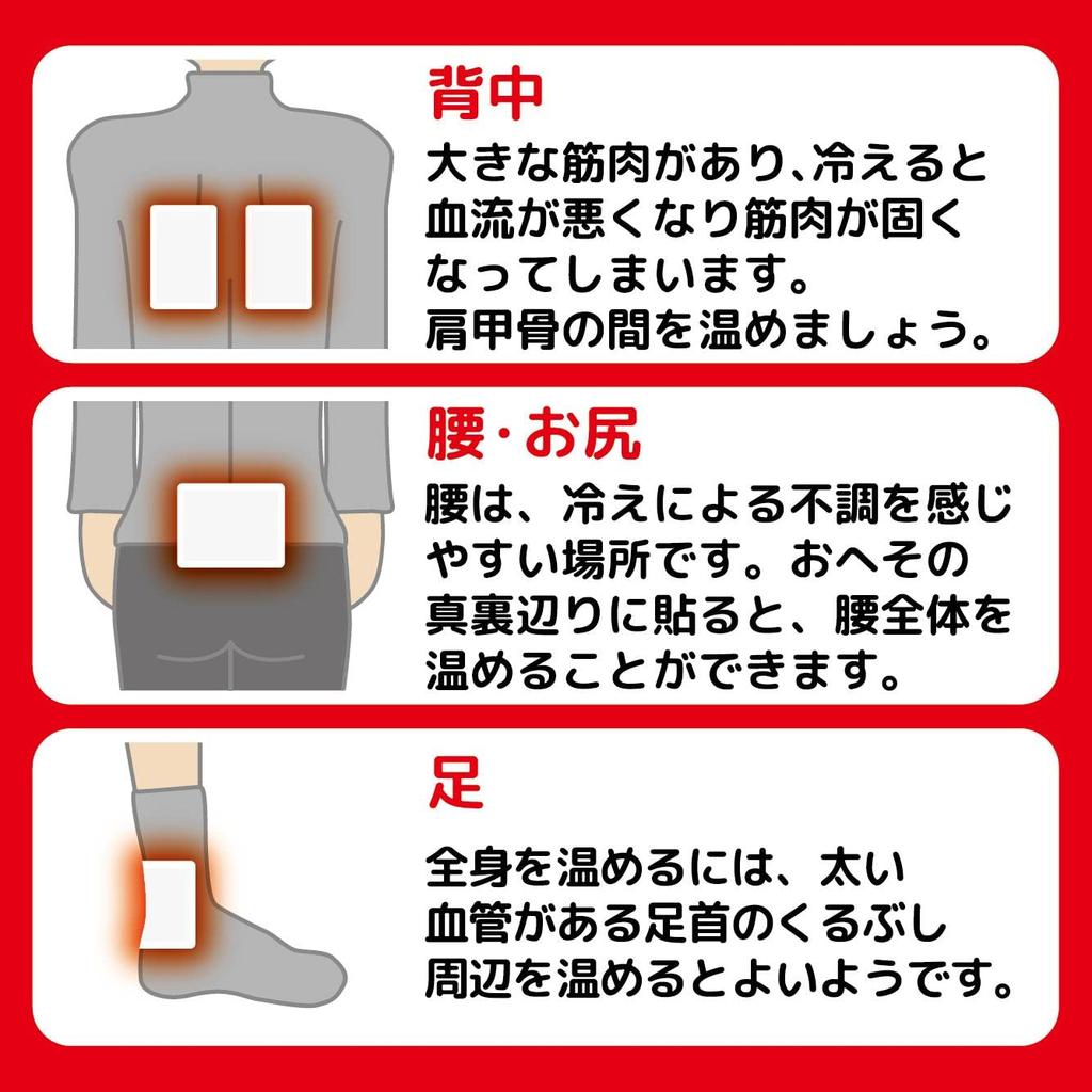 Dai Nippon Jochugiku KINCHO Donto Disposable Heat Lasting Packs, Stick-On Type, 60-Pack, Thin, 12-Hour