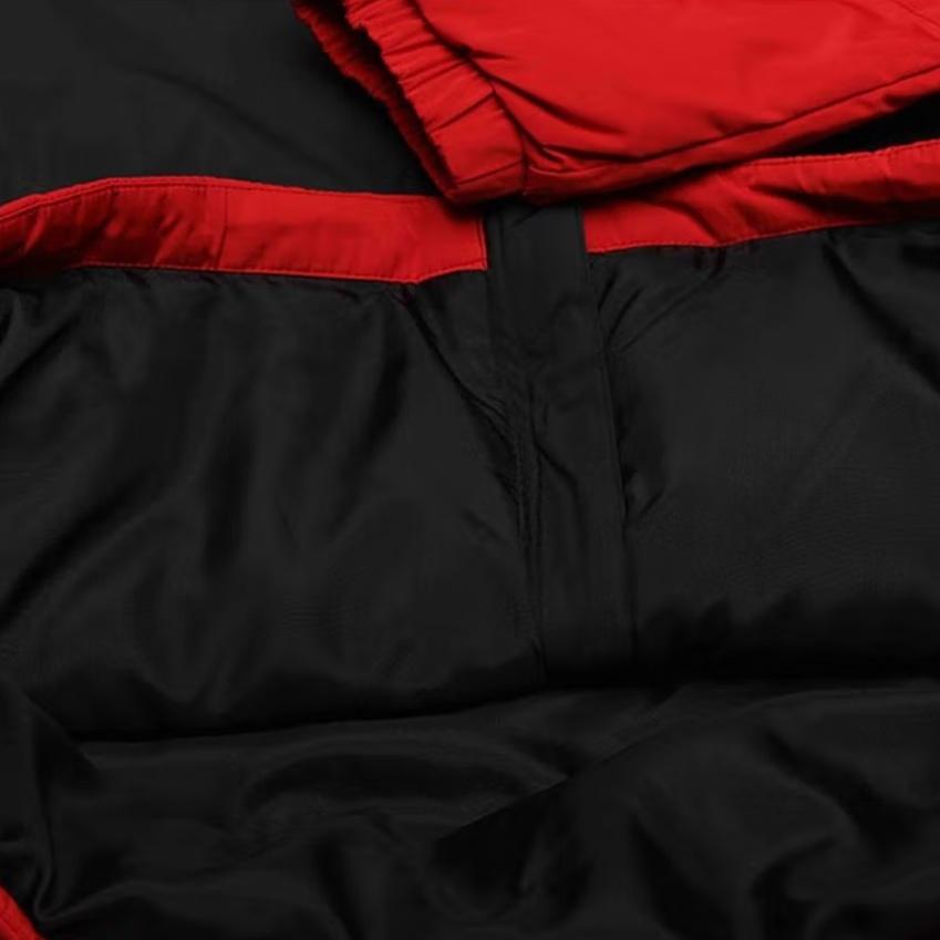 adidas neo hooded Stay Warm Casual Down Jacket Black Red Men's GJ8788