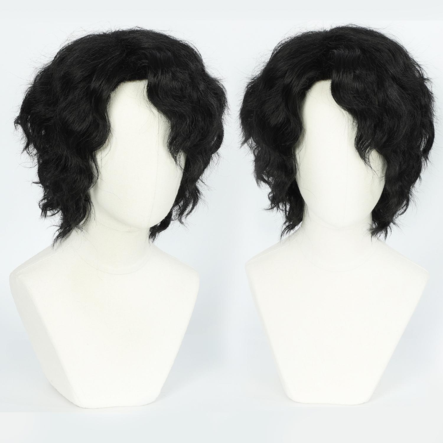 

Косплей парик Сакуса Киёоми Хайкю Короткий Кудрявый Аниме парик Парень Черный Косплей парики Аниме Мужской Синтетический парик с челкой На каждый день Школа as the picture-1pc&4inches