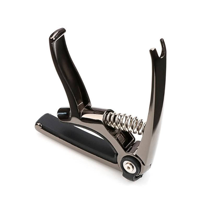 Guitar Capo, 4 In 1 Zinc Alloy Capo for Acoustic Electric Guitar Ukulele with Picks Holder, String Cutter and Pin Puller