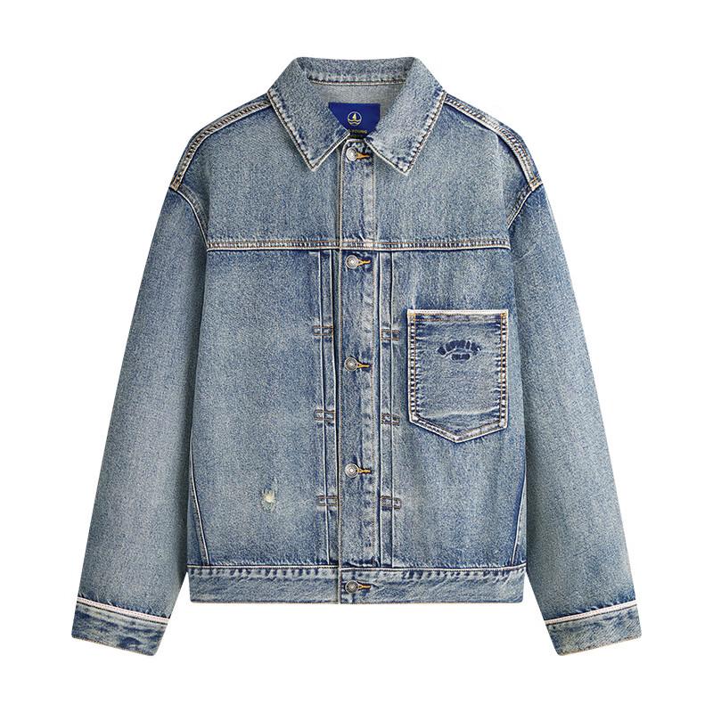 NVG·YOUNG Men's Washed Denim Workwear Jacket
