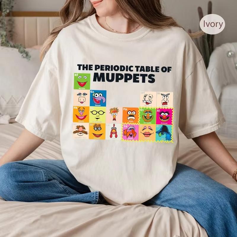 The Muppets Periodic Table of The Muppets Shirt   Family Matching Shirt World Shirt  land Trip Group Outfits S