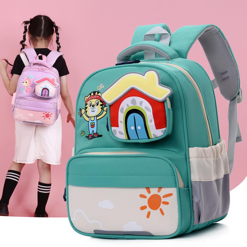 Cute Cartoon Nylon Kids Backpack For Kindergarten Boys And Girls Lightweight And Trendy