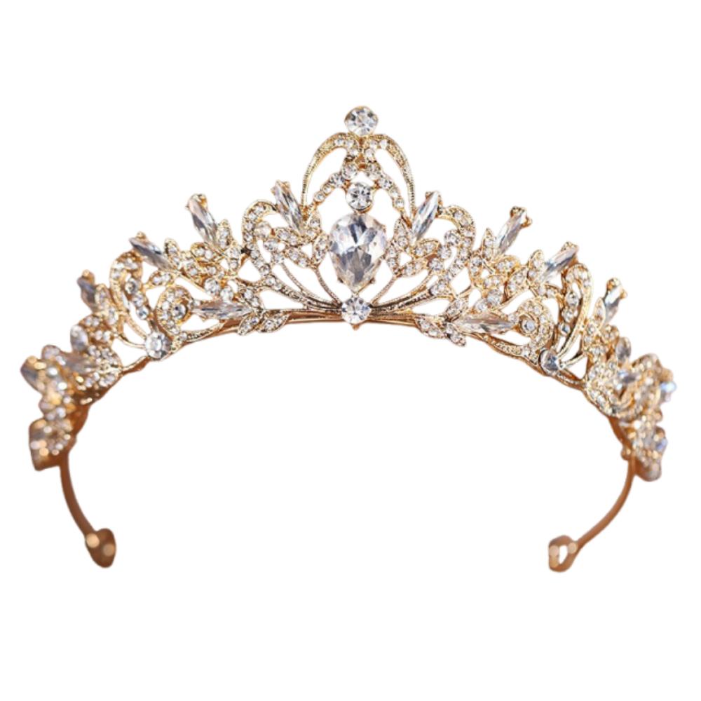 Crystal Queen Princess Crown Baroque Diadem Headwear Headband Bride Tiaras  Wedding Party