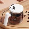 Glass Electric Automatic Stirring Mug 400ml with Lid and Handle for Coffee Milk Powder Mixing Portable Drink Mixer
